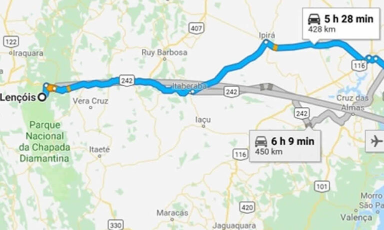 Como chegar na Chapada Diamantina